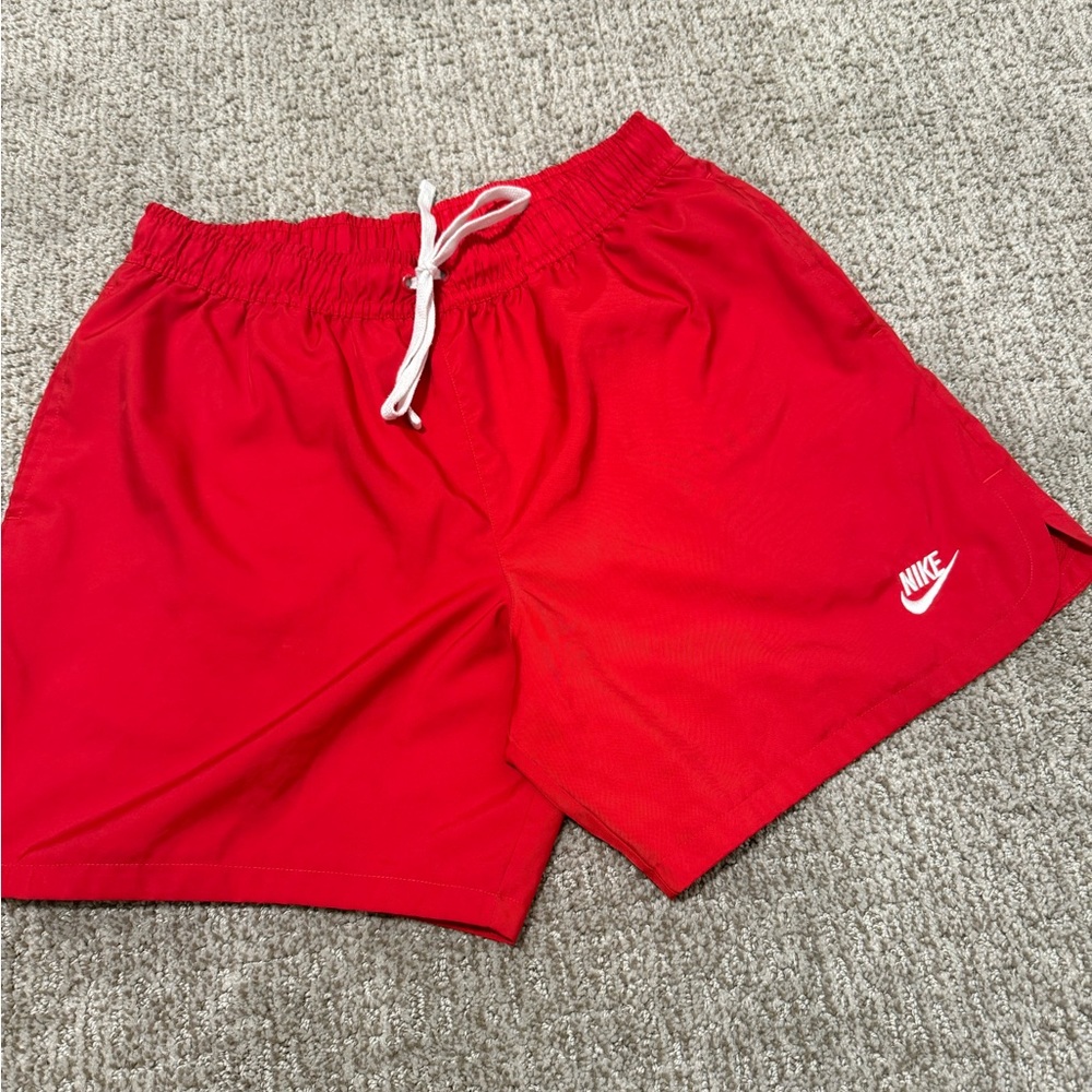 Nike Men's Vibrant Red Athletic Shorts